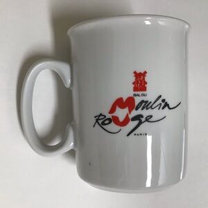 Moulin Rouge Porcelain Coffee Mug Tea Bal Du Paris by Artoria Limoges France NEW